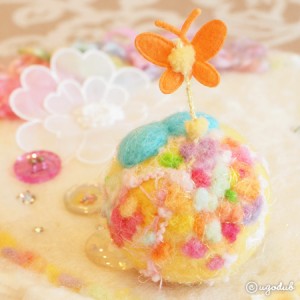キラまるの蝶々デコ